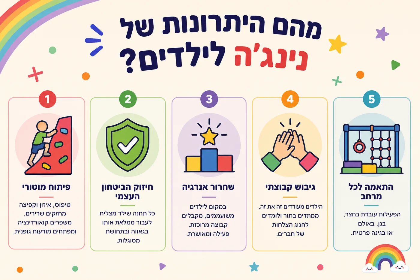 יתרונות הפעלת נינג'ה לילדים – התפתחות, ביטחון עצמי וגיבוש